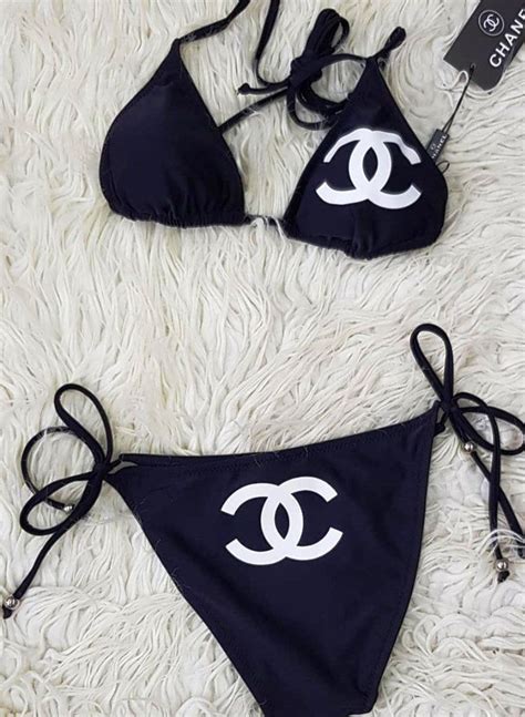 chanel crane two piece|Chanel swimwear 2022.